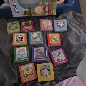 Baby Board Books Set - Assorted Color Nursery Rhymes